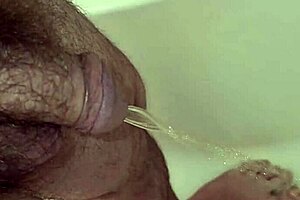 Morning shower pee