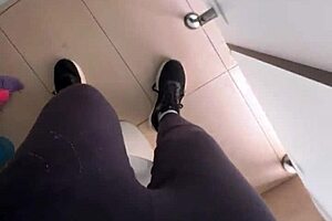 cannot hold it and masturbate in the market