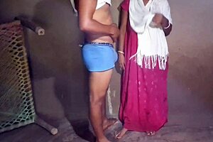 village desi boyfriend licks hairy pussy before creampie