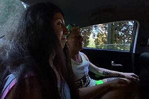 a russian student agreed to be driven to the seaside and on the way three big-dicked fuckers fucked her in the forest