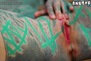 Alternative dreadhead in high heels fucks bwc anal gapes facial