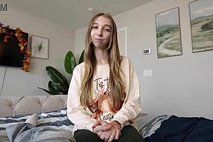 Spending holidays with little 18+ step sister breezy bri feels intense