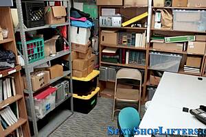 Teen Ginger Gets Caught Shoplifting In The Store