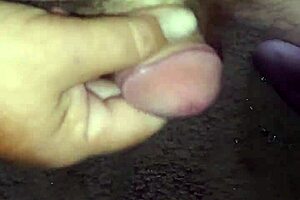 Waking up to morning wood with close-up handjob and masturbation.