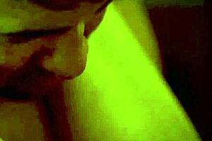 blonde amateur in lingerie scene