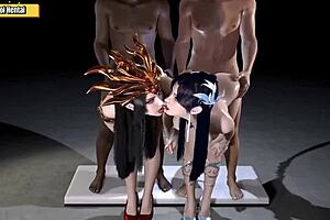 young ginger hannah grace blowing that old dude and swallowing