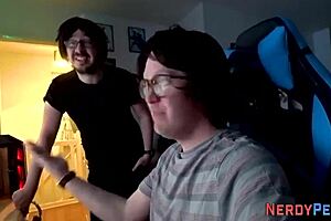 First time slut tricked into stroking and sucking british cock