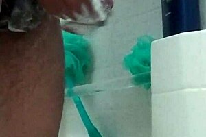 Washing My Big Brown Dick In Close-Up?