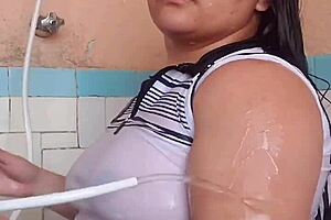 Wow, He Loves My Wet Arm in Bath! Part 1