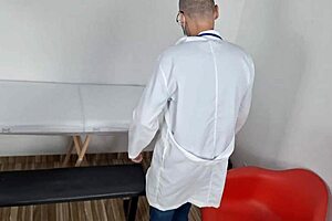 Doctor says, 'Relax, this injection will help your tight ass.'