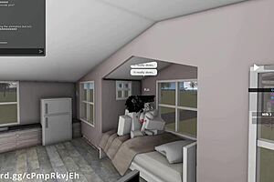 Fucking My Hot Friend Hard in a Wild Roblox Session.