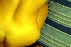 Happy couple enjoys outdoor public moment.