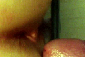 Brunette takes big cock anally