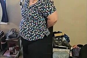 bbw dances and rips clothes!