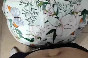 Married housewife cooking feels unsatisfied and cheats with big cock