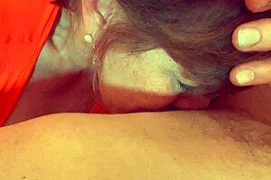 Granny Velma Dinkley Gives Closeup Blowjob POV In Costume